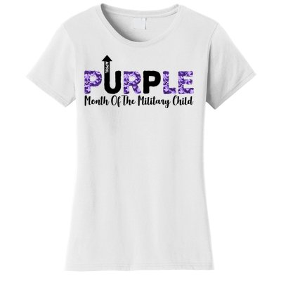 Purple Up For Month Of Military Child April Women's T-Shirt