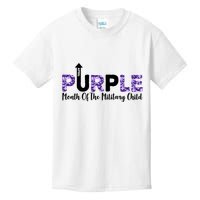 Purple Up For Month Of Military Child April Kids T-Shirt