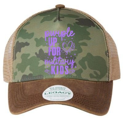 Purple Up For Military Military Child Month Legacy Tie Dye Trucker Hat