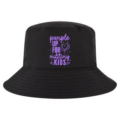 Purple Up For Military Military Child Month Cool Comfort Performance Bucket Hat