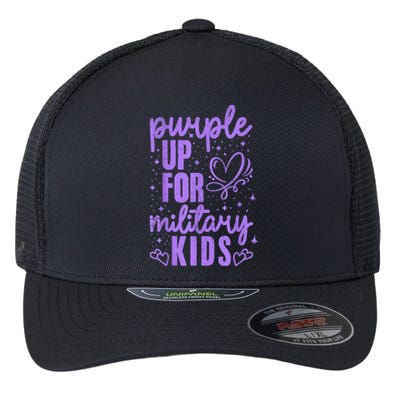 Purple Up For Military Military Child Month Flexfit Unipanel Trucker Cap