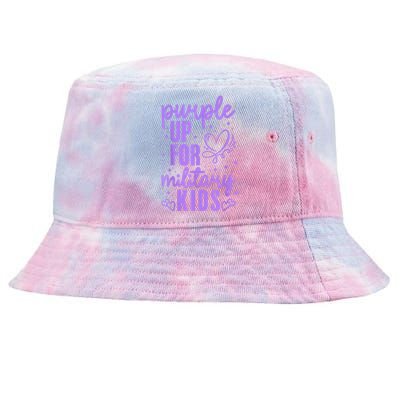 Purple Up For Military Military Child Month Tie-Dyed Bucket Hat