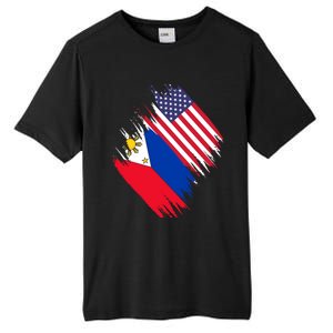 Philippines Usa Flag American Filipino Pride Philippines Cool Gift Tall Fusion ChromaSoft Performance T-Shirt