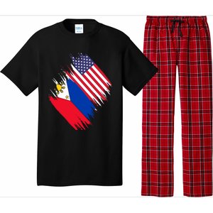 Philippines Usa Flag American Filipino Pride Philippines Cool Gift Pajama Set