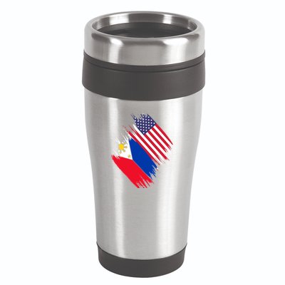 Philippines Usa Flag American Filipino Pride Philippines Cool Gift 16oz Travel Tumbler