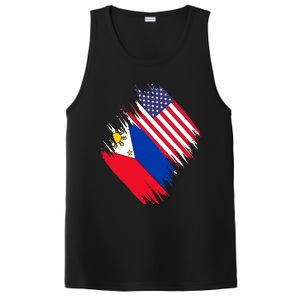 Philippines Usa Flag American Filipino Pride Philippines Cool Gift PosiCharge Competitor Tank