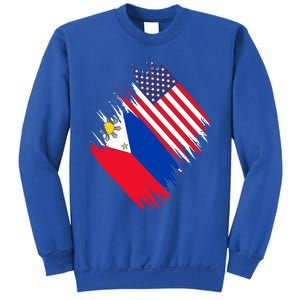 Philippines Usa Flag American Filipino Pride Philippines Cool Gift Sweatshirt