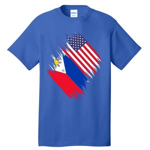 Philippines Usa Flag American Filipino Pride Philippines Cool Gift Tall T-Shirt