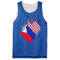 Philippines Usa Flag American Filipino Pride Philippines Cool Gift Mesh Reversible Basketball Jersey Tank