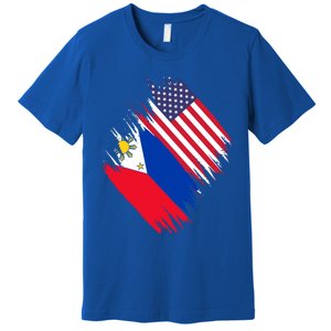 Philippines Usa Flag American Filipino Pride Philippines Cool Gift Premium T-Shirt