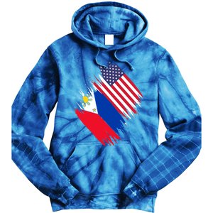 Philippines Usa Flag American Filipino Pride Philippines Cool Gift Tie Dye Hoodie