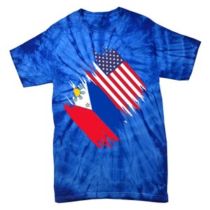 Philippines Usa Flag American Filipino Pride Philippines Cool Gift Tie-Dye T-Shirt