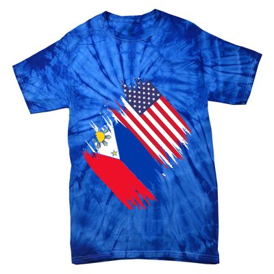 Philippines Usa Flag American Filipino Pride Philippines Cool Gift Tie-Dye T-Shirt