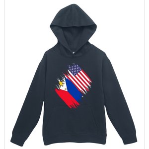 Philippines Usa Flag American Filipino Pride Philippines Cool Gift Urban Pullover Hoodie