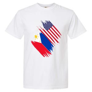 Philippines Usa Flag American Filipino Pride Philippines Cool Gift Garment-Dyed Heavyweight T-Shirt