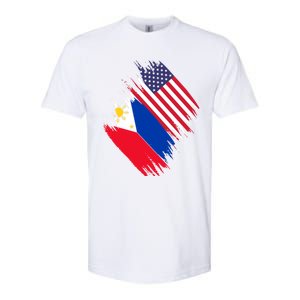 Philippines Usa Flag American Filipino Pride Philippines Cool Gift Softstyle CVC T-Shirt