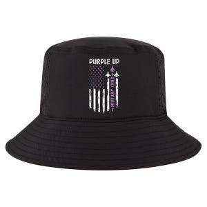 Purple Up For Military Child Air Force US Flag Military Kid Cool Comfort Performance Bucket Hat