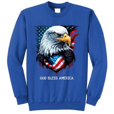 Patriotic Usa Flag Colors Tee God Bless America Gift Sweatshirt