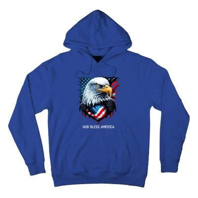 Patriotic Usa Flag Colors Tee God Bless America Gift Tall Hoodie