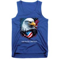 Patriotic Usa Flag Colors Tee God Bless America Gift Tank Top