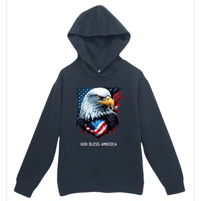 Patriotic Usa Flag Colors Tee God Bless America Gift Urban Pullover Hoodie