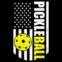 Pickleball USA Flag Love Playing Pickle Ball City Backpack