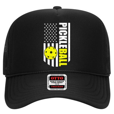 Pickleball USA Flag Love Playing Pickle Ball Trucker Hat