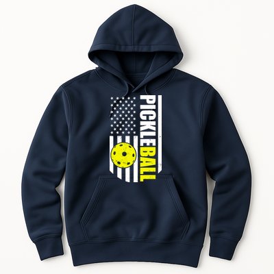 Pickleball USA Flag Love Playing Pickle Ball Hoodie