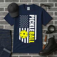 Pickleball USA Flag Love Playing Pickle Ball Tall T-Shirt