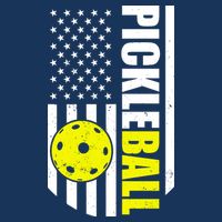 Pickleball USA Flag Love Playing Pickle Ball Tall T-Shirt