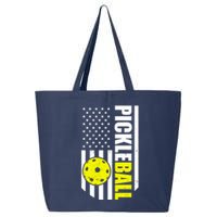 Pickleball USA Flag Love Playing Pickle Ball 25L Jumbo Tote