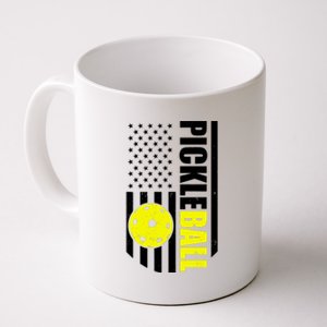 Pickleball USA Flag Love Playing Pickle Ball Coffee Mug