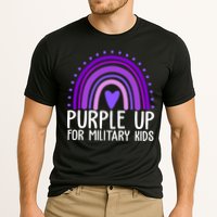 Purple Up For Miliartykids Rainbow Heart Cooling Performance Crew T-Shirt