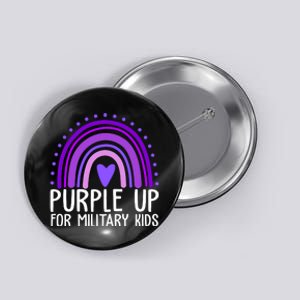 Purple Up For Miliartykids Rainbow Heart Button