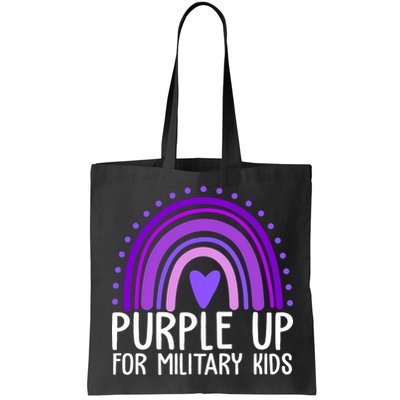 Purple Up For Miliartykids Rainbow Heart Bag