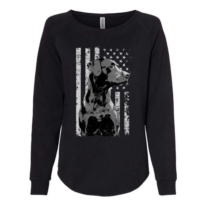 Patriotic USA Flag Black Labrador gift for Lab Owners Womens California Wash Sweatshirt