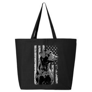 Patriotic USA Flag Black Labrador gift for Lab Owners 25L Jumbo Tote