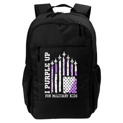 Purple Up for Military Kid U.S Flag Military Child Month  Backpack