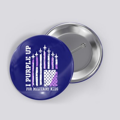 Purple Up for Military Kid U.S Flag Military Child Month  Button