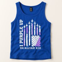 Purple Up for Military Kid U.S Flag Military Child Month  Tank Top