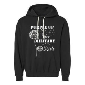 Purple Up For Military Month Of The Military Child Garment-Dyed Fleece Hoodie