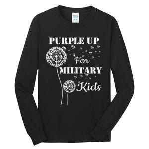 Purple Up For Military Month Of The Military Child Tall Long Sleeve T-Shirt