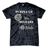 Purple Up For Military Month Of The Military Child Tie-Dye T-Shirt