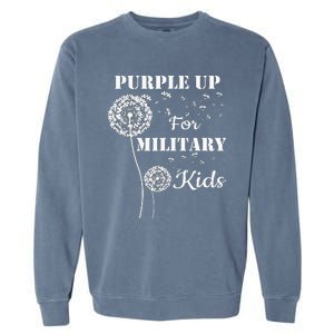 Purple Up For Military Month Of The Military Child Garment-Dyed Sweatshirt