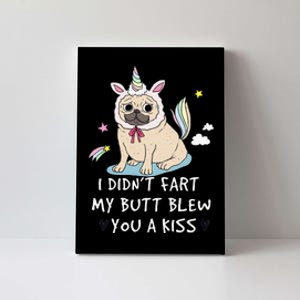 Pug Unicorn for  Mom Dad Grandma Canvas