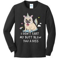 Pug Unicorn for  Mom Dad Grandma Kids Long Sleeve Shirt