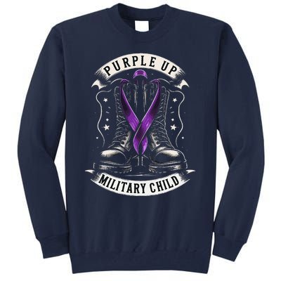 Purple Up For Military Child Month Tall Sweatshirt