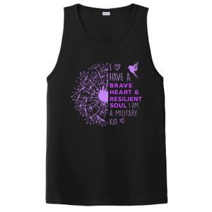 Purple Up For Military Dandelion Military Child Month PosiCharge Competitor Tank