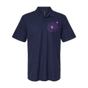 Purple Up For Military Dandelion Military Child Month Softstyle Adult Sport Polo