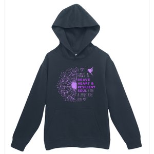 Purple Up For Military Dandelion Military Child Month Urban Pullover Hoodie